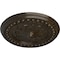 Ekena Millwork Foster Shell Ceiling Medallion (Fits Canopies up to 9 5/8"), 15 3/4"OD x 2"P, Stone Hearth Crackle CM15FOSHC - alternate 2